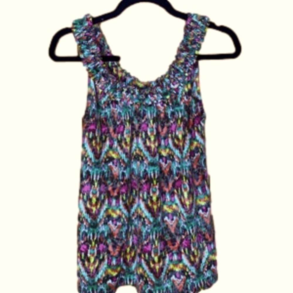 Multicolored tank top. I-N-C , size extra small.